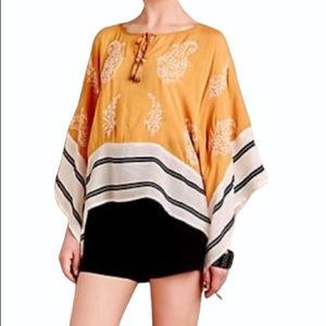 Anthropologie Floreat Sunglow Caftan Blouse